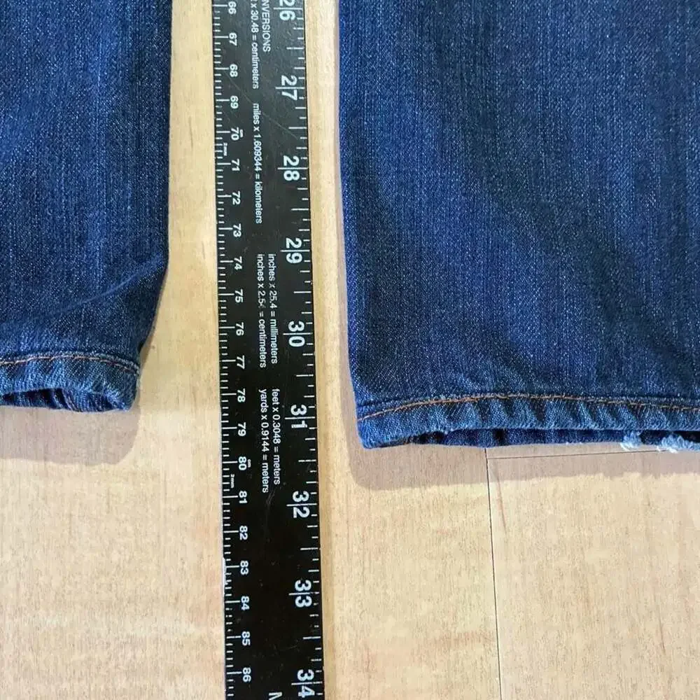 J Brand Walker Relaxed Straight Jeans Dark Wash 33x31